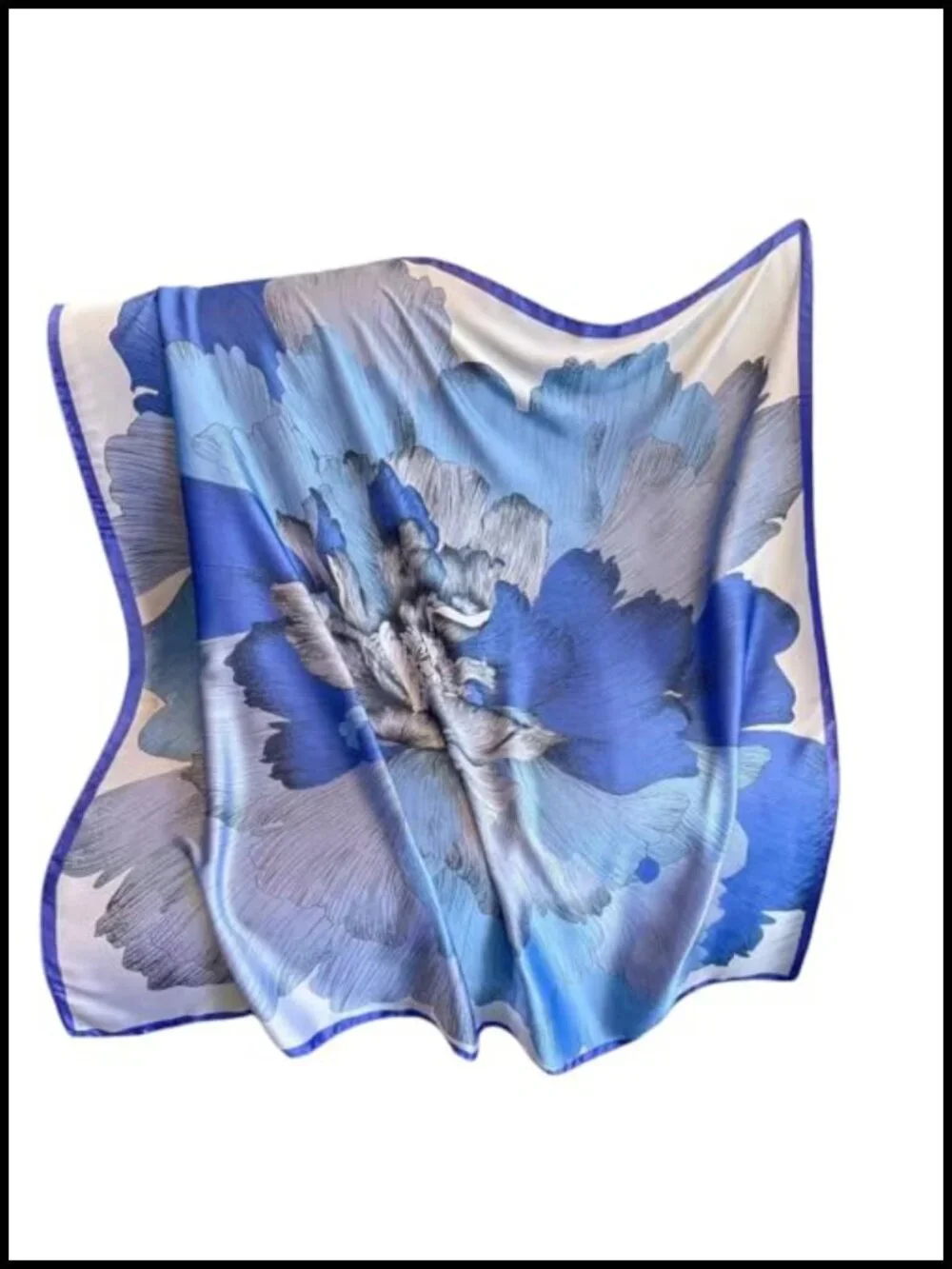 XL 43 Inch Extra Large Square Fashion Scarf Silk Feeling Hair Scarf Wrapping
